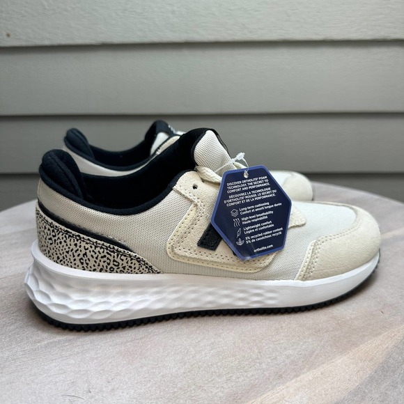 New Balance Women Size 6 Sneaker Fresh Foam X70 Beige Leopard Athletic Shoe New - Picture 5 of 16